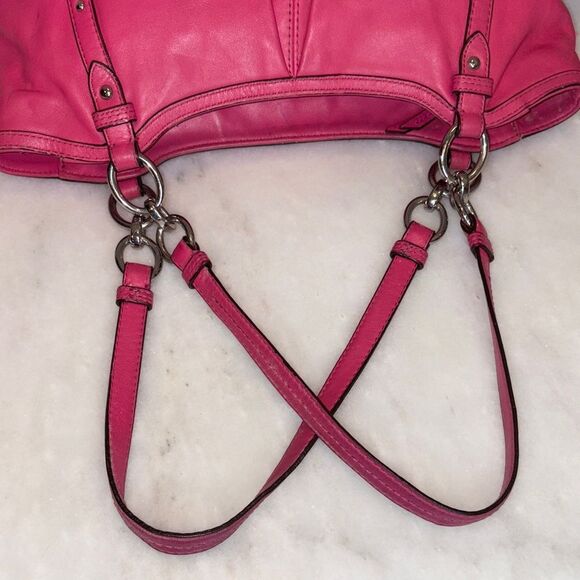 Coach Purse Handbag Leather Pocketbook Alexandria Chain Shoulder Bag - Picture 10 of 16